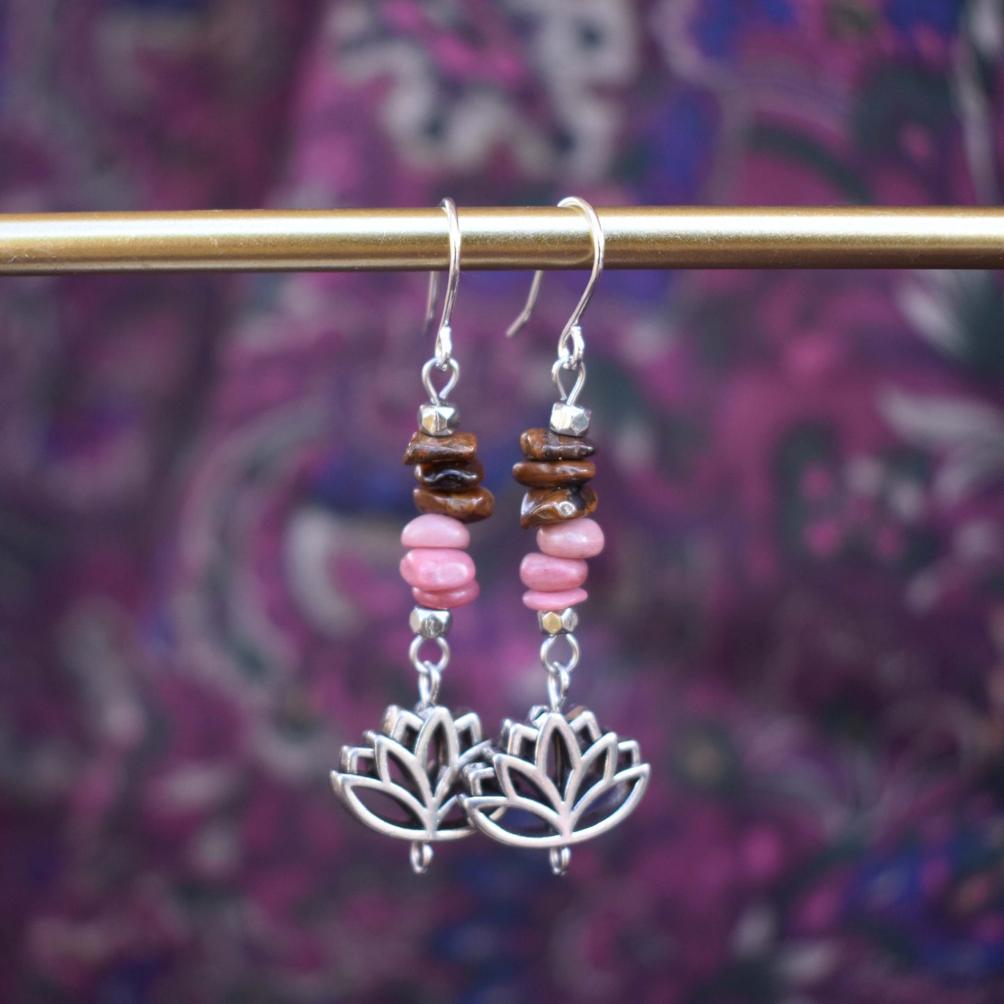 lotus earrings