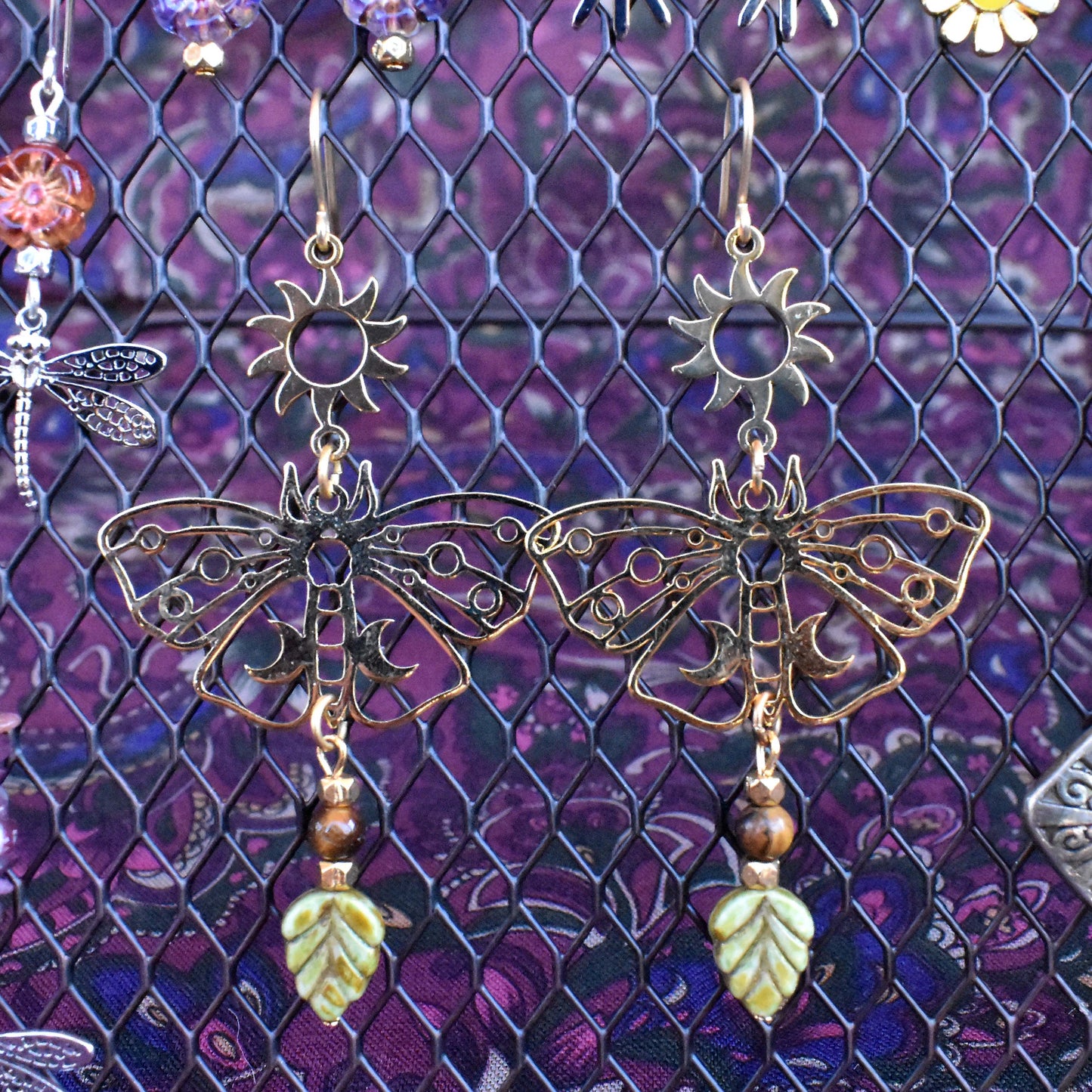 moth meadow earrings