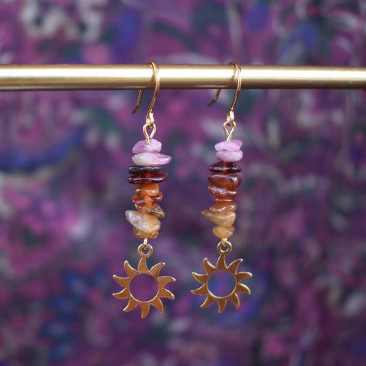 sunset earrings